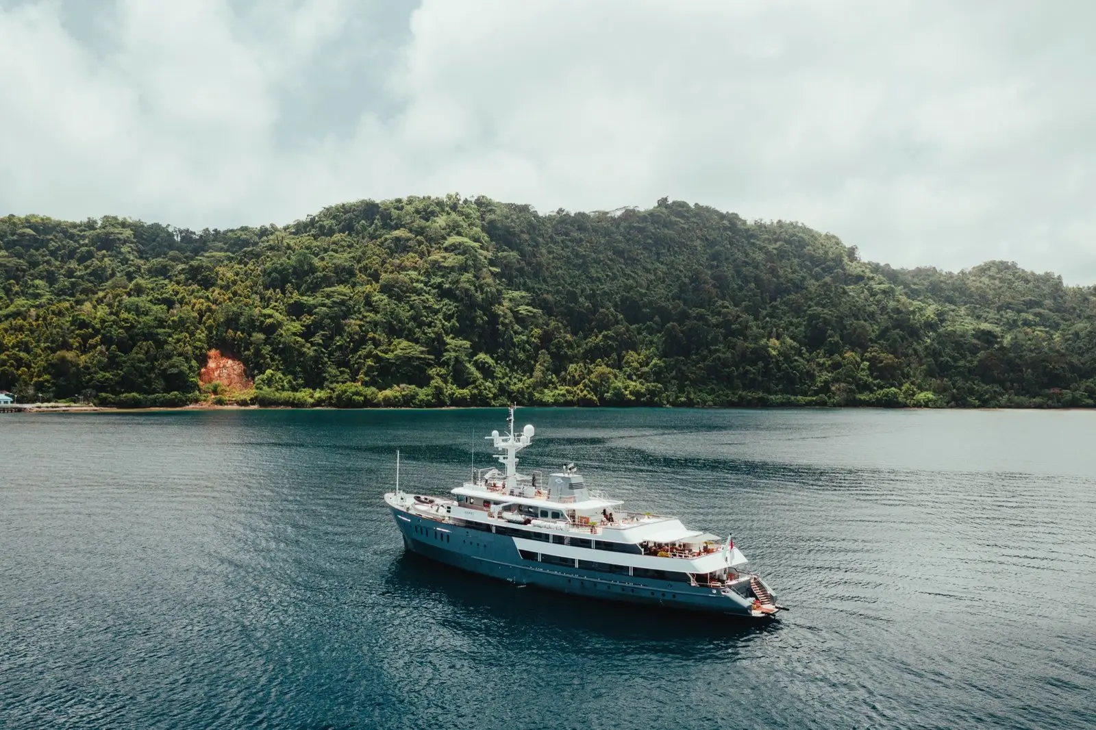 Aqua Blu, a 15-cabin explorer yacht for cabin trips and private charter in Komodo, Raja Ampat and the Spice Islands