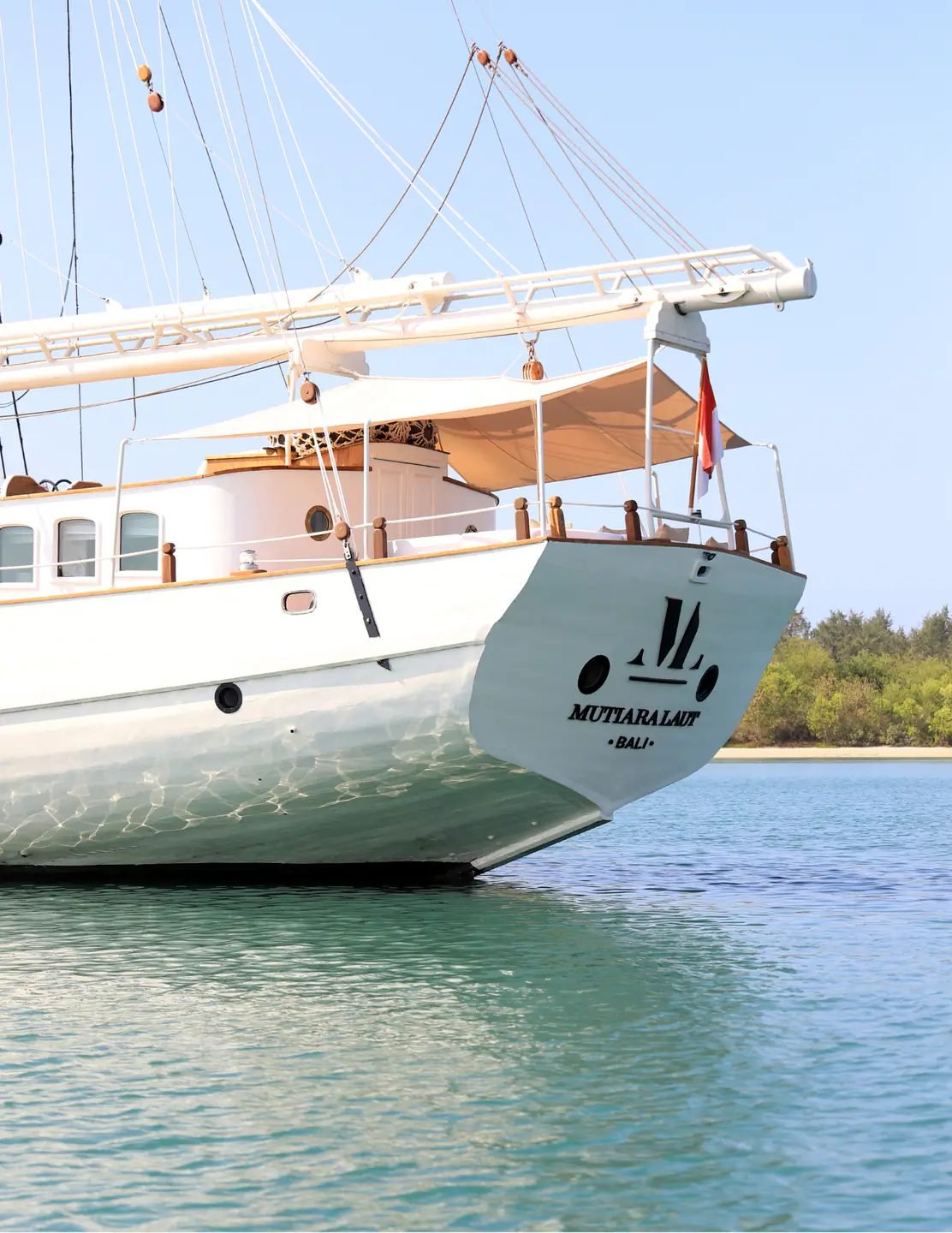 Mutiara Laut at anchor in Indonesia