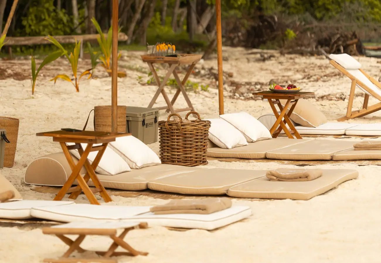 A beach club set up from Mutiara Laut