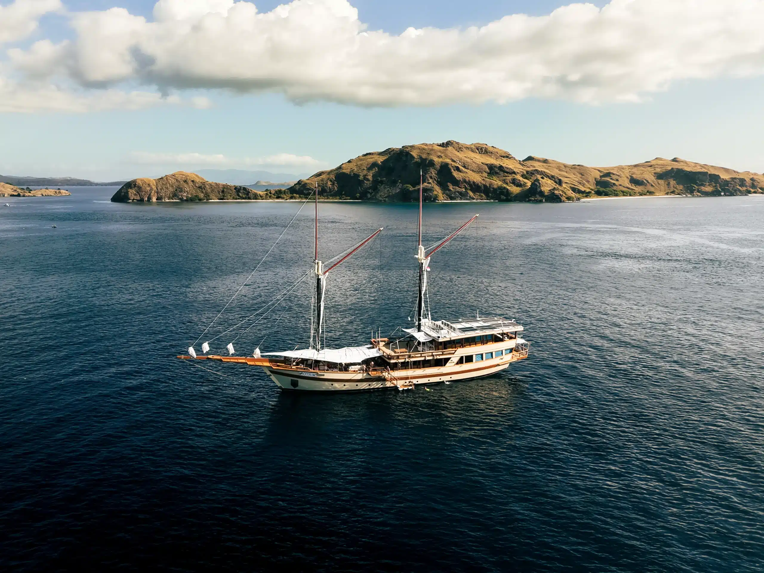 Otium, a 48-metre, 6-cabin Ultra Luxury yacht for private charter in Komodo, Raja Ampat and the Spice Islands, Indonesia